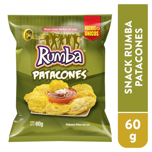 Snack Rumba patacones empaque - 60 g
