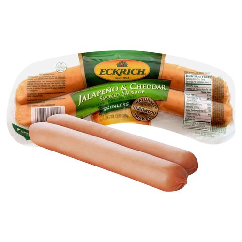 Salchicha ahumada Eckrich jalapeño y chedar - 369 g
