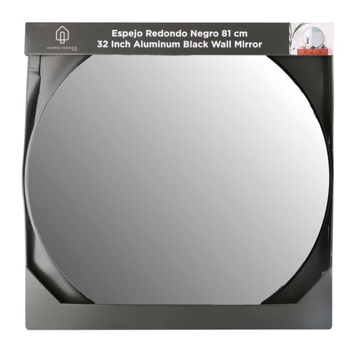 Ht Espejo Redondo Negro 81cm