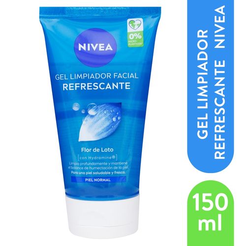Gel limpiador facial Nivea refrescante flor de loto para piel normal -  150 ml