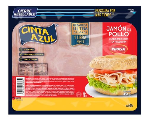 Jamon Cinta Azul de Pollo - 454 g