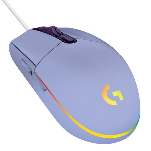 Mouse Logitech G203 LIGHTSYNC para Gaming Lila