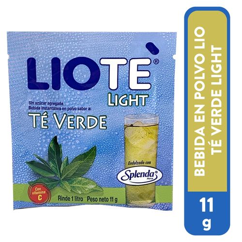 Bebida Lio en polvo té verde light - 11 g