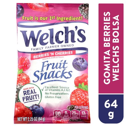 Gomita Welchs Snacks Fruit Berries 64G