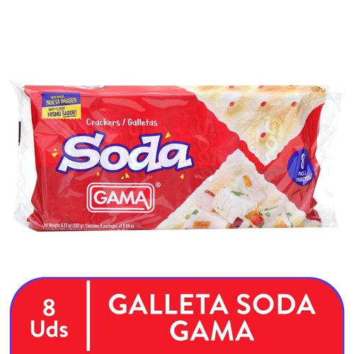Galleta Salada Gama Soda 8 Unidades - 192 g