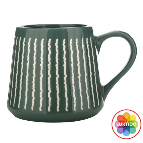 Ms Taza De Ceramica Color Solido 15onz