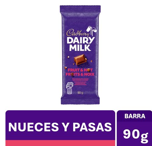 Chocolate Cadbury Nueces y Pasas - 90 g