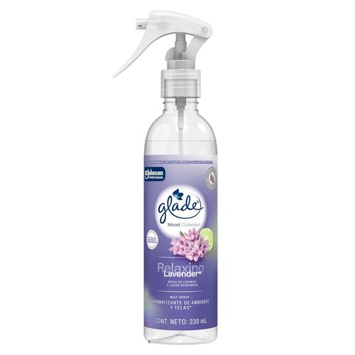 Mist Spray Aromatizante de Ambiente y Telas Glade Relaxing Lavender - 230 ml