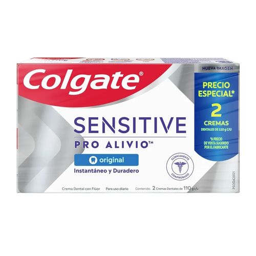 Pasta Dental Colgate Sensitive Pro-Alivio Original 2 pack - 110g