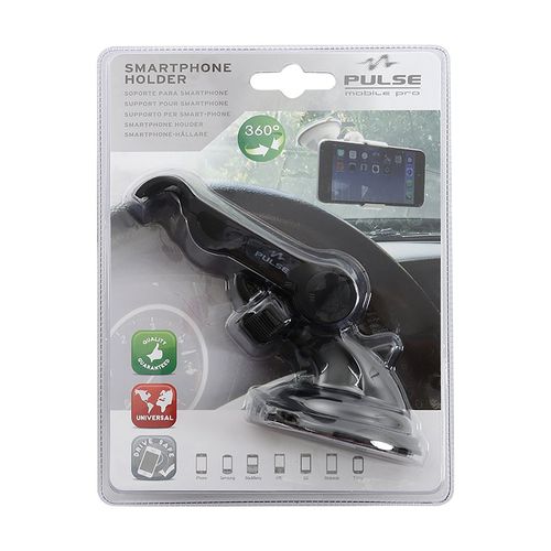 Soporte para carro Pulse celular con ventosa color negro - 1 Ud