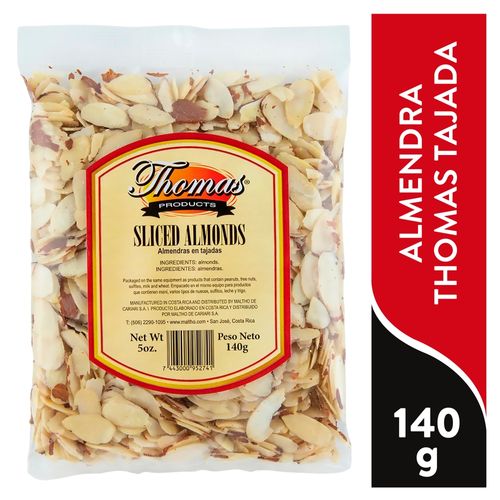 Almendra Thomas en tajadas - 140 g