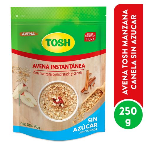 Avena Tosh manzana y canela sin azúcar - 250 g