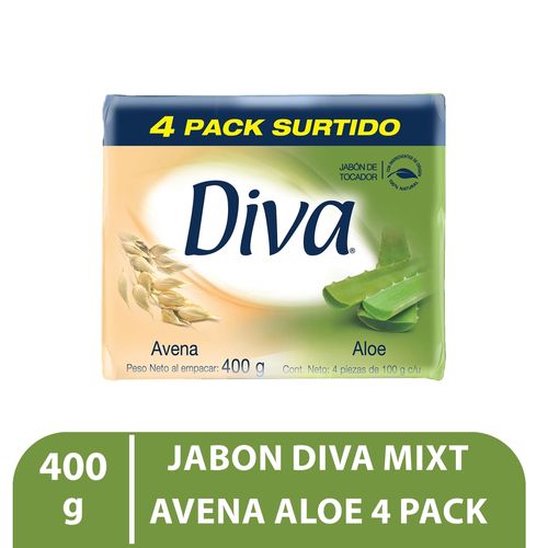 Jabón Corporal Diva Surtido, 4 Pack -100 g