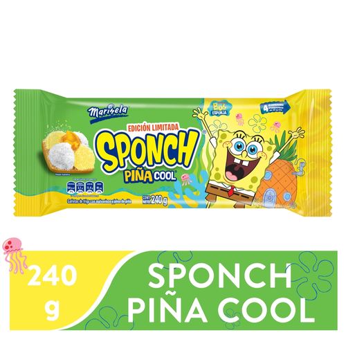 Galleta Marinela Sponch Piña Cool 4 pack - 240 g