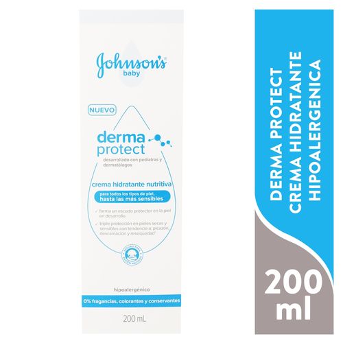 Crema hidratante Johnson's Baby derma protect - 200 ml