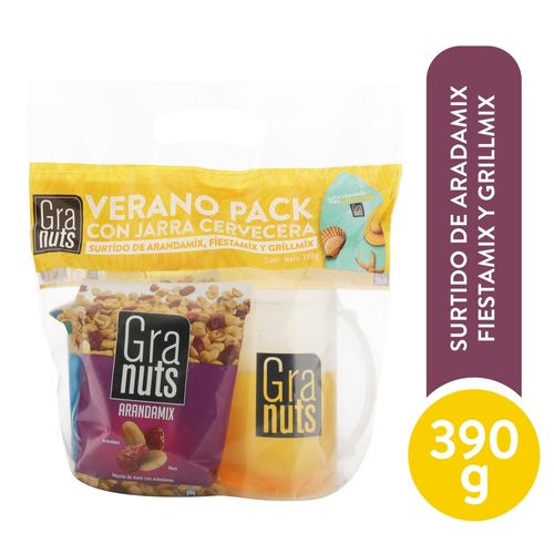 3 Pack Granuts Mas Jarra 390gr