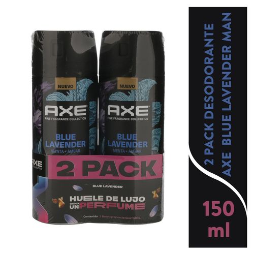 2pack Desod Axe Bs Blue Lavander 300ml
