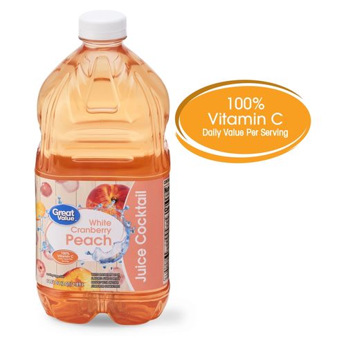 Jugo Great Value Arándanos Melocotón - 1.89 L