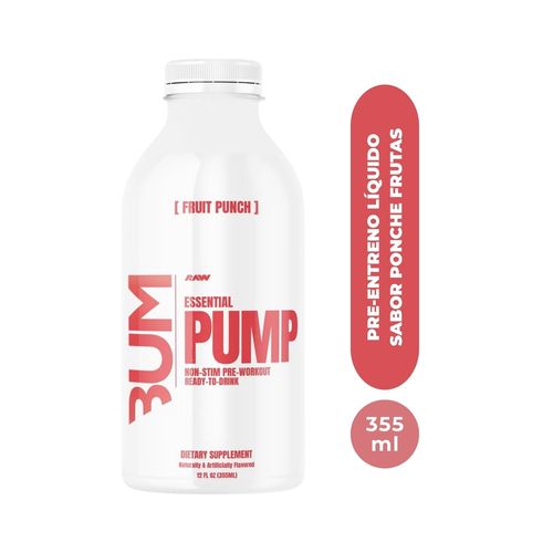Raw Cbum Pump Fruit Punch 355 Ml