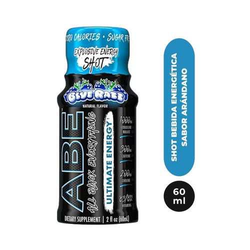 Abe Energy Shot Blue Razz 12 Pack 60 Ml
