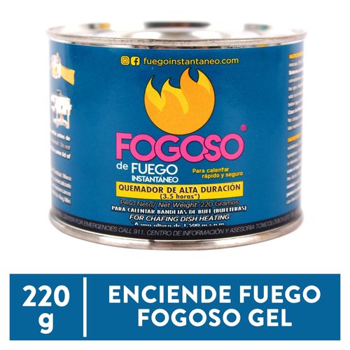 Enciende Fuego Fogoso Gel Lata 220 Gr