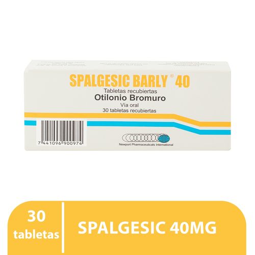 Spalgesic 40 mg caja 30 comprimidos - Precio indicado por comprimido