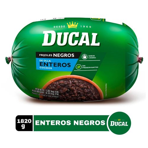 Frijoles Ducal negros enteros - 1820 g