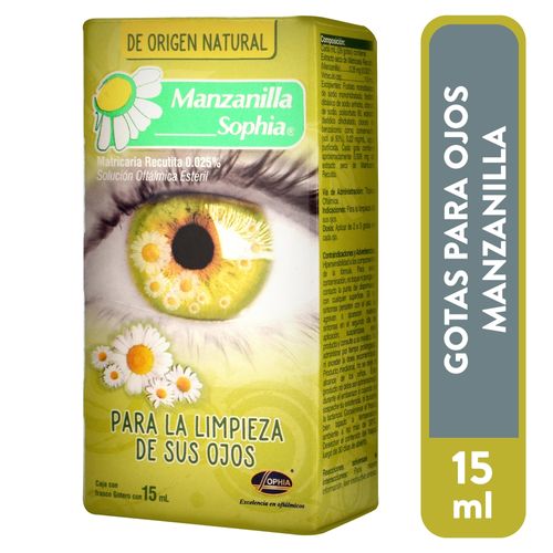 Gotas Sophia de manzanilla para limpieza oftálmica - 11 ml