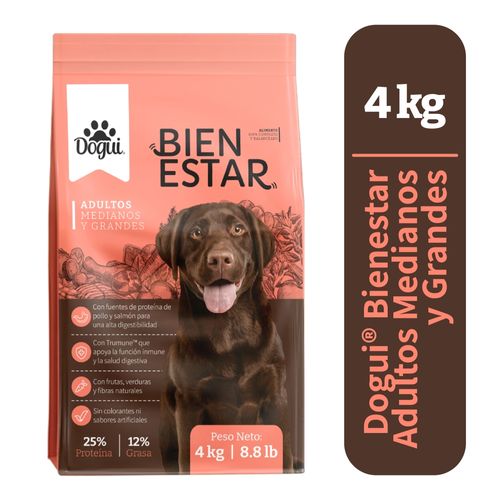 Alimento Dogui Bienestar Adulto - 4 kg