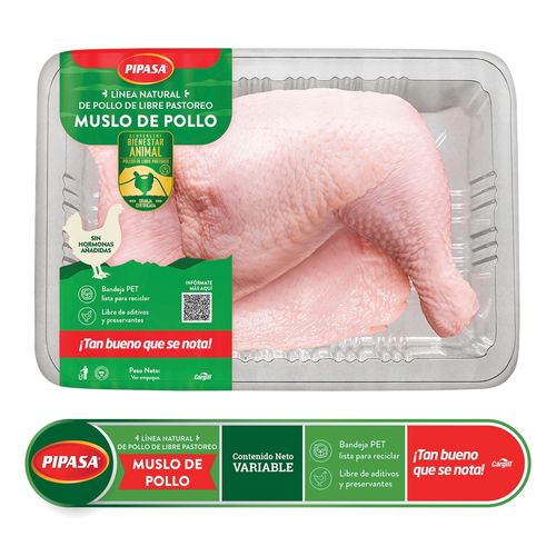 Muslo de Pollo Pastoreo Pipasa Empacado - Precio indicado por kilo