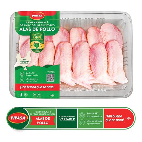 Alas de Pollo Pastoreo Pipasa empacadas - Precio indicado por kilo