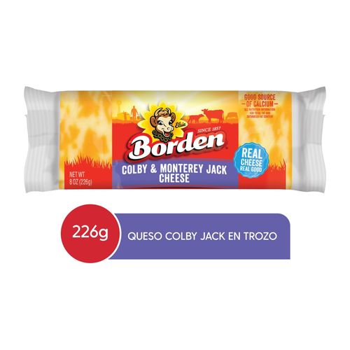 Queso Borden Colby & Monterey Jack En Trozo - 226 g