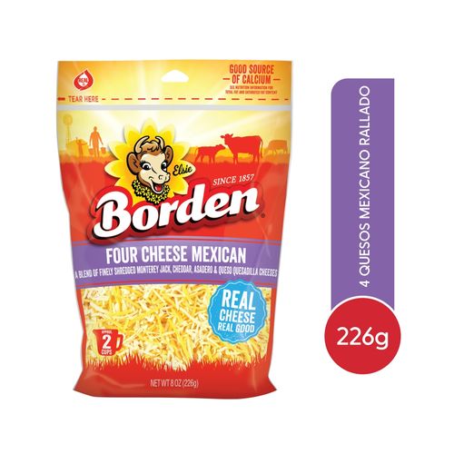 Queso Borden Mezcla Mexicana Rallada - 226 g
