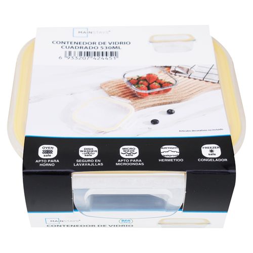 Mainstays Hermetico Cuadrado 530 Ml