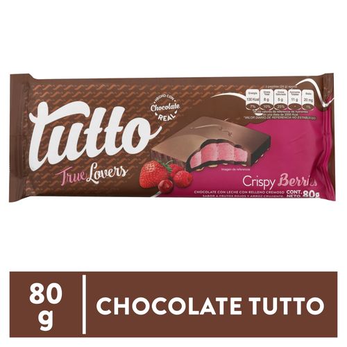 Choco Tutto Lovers Frutos Rojos 80gr