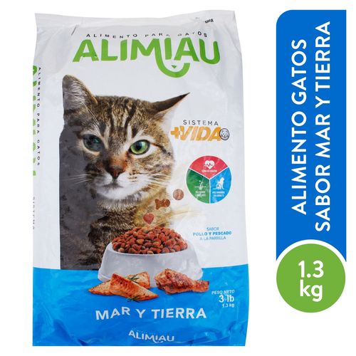 Alimento Alimiau Para Gatos Mar Y Tierra - 1.3 kg