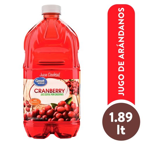 Jugo Great Value Sabor Arándano - 1.89 L