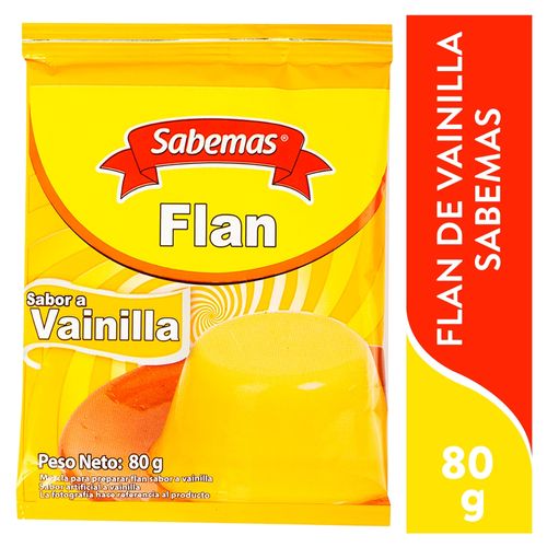 Flan de vainilla Sabemas bolsa - 80 g