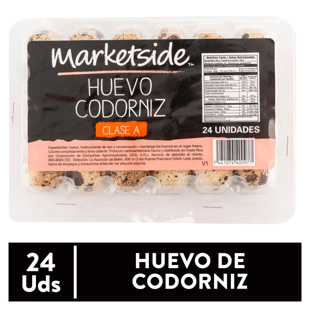 Marketside Huevo De Codorniz Pack 24