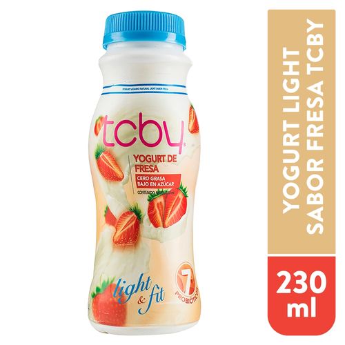 Smoothie Tcby Yogurt Fresa Light Fit - 230Ml