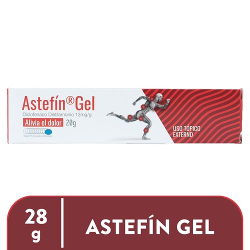 Astefin gel uso tópico con diclofenaco dietilamonio - 20 g