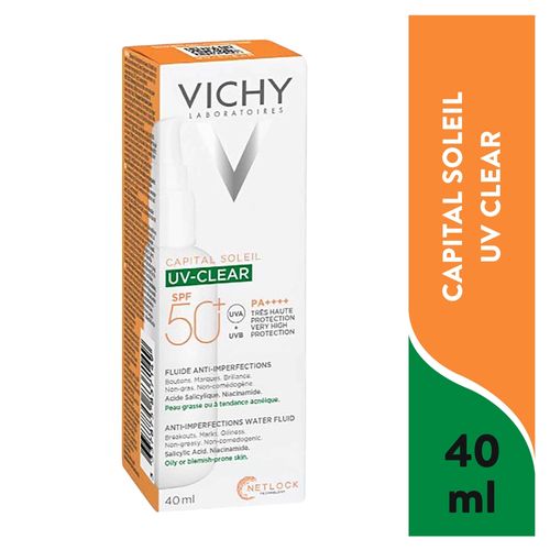 Protector Solar Vichy Capital Soleil UV Clear SPF 50+ - 40 ml