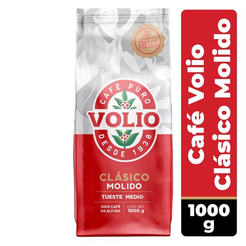 Café Volio Clásico Molido Fino - 1000 g