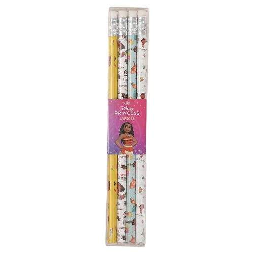 Lápices de grafito Moana con diseños