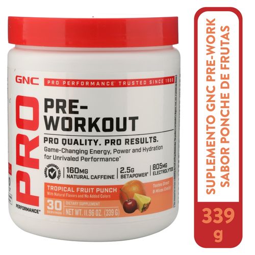 Multivitamínicos, Suplementos & Sistema Óseo Gnc Gnc Pre Work f P339 Unidad