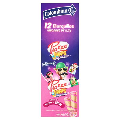 Barquillo Piazza Jirafa Fresa 11 7 Gr