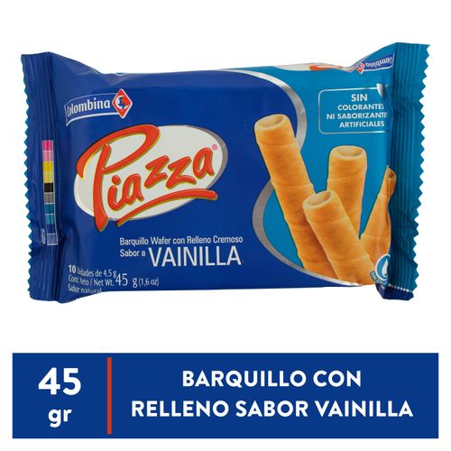Barquillo Piazza Vainilla - 45 g