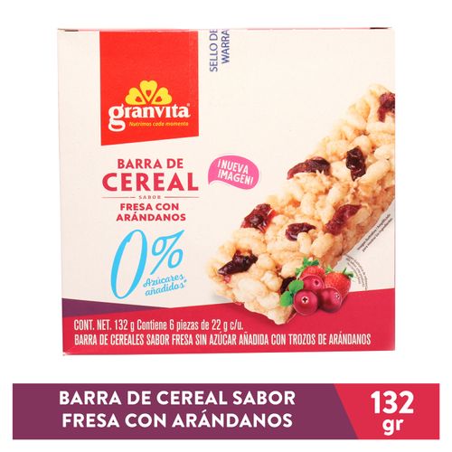 Barras 0 Az Granvita Fresa 132gr