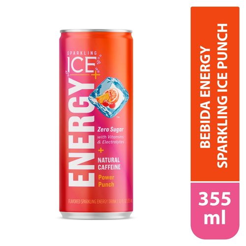 Bebida energizante, Sparkling Ice power punch - 355 ml