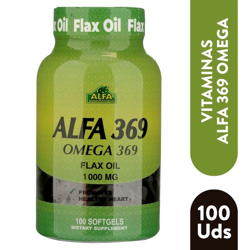 Aceite de salmón Alfa Vitamins frasco 100 cápsulas - Precio indicado por frasco